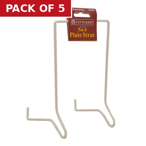 No 4 (180mm) White Plastic Coated Wire Strut - Pack of 5
