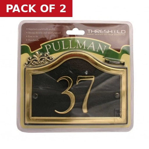18cm x 13cm Black/Gold Pullman 37 - Pack of 2
