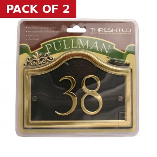 18cm x 13cm Black/Gold Pullman 38 - Pack of 2