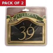 18cm x 13cm Black/Gold Pullman 39 - Pack of 2
