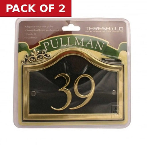 18cm x 13cm Black/Gold Pullman 39 - Pack of 2