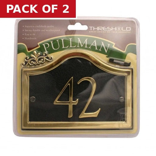 27 x 13cm Black/Gold Pullman 42 - Pack of 2