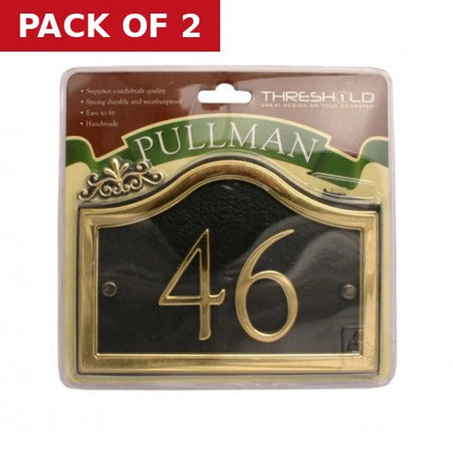 27 x 13cm Black/Gold Pullman 46 - Pack of 2