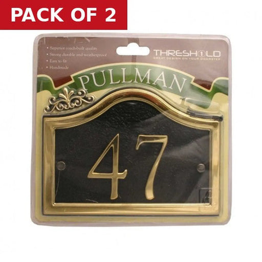 27 x 13cm Black/Gold Pullman 47 - Pack of 2