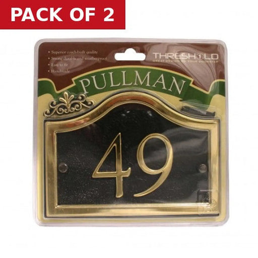 27 x 13cm Black/Gold Pullman 49 - Pack of 2