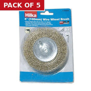 Centurion Rotary Wire Wheel brush 100mm (4") - Pack of 5