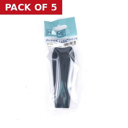 120mm Black Plastic Door Wedge - Pack of 5