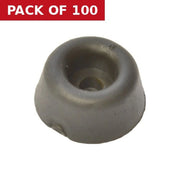 19mm Black Seat Buffer - Pack of 100