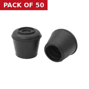 32mm Chair Ferrule - Black Rubber - Pack of 50