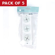 180mm Triple Self Adhesive Cloth Holder - Pack of 5
