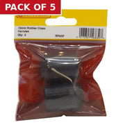 22mm Rubber Chair Ferrules 2pk - Pack of 5