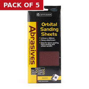 Abrasives Orbital Sanding Sheets, Assorted 115mm x 280mm (Pack of - Pack of 5