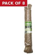 Brown Label Jute Sash Cord, 5mm x 12.5m (No 3) - Pack of 8