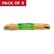 Jute Sash Plaited Cord Hank, 6mm x 12.5m (No 4) - Pack of 8