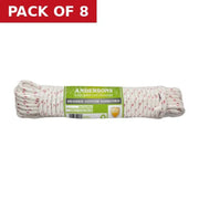 Red Spot Braided Cotton Sash Cord Hank, 6mm x 12.5m (No 8) - Pack of 8