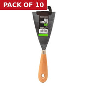 Trade Wallpaper Scraper with Wooden Handle, 80mm / 3 1/4" - Pack of 10