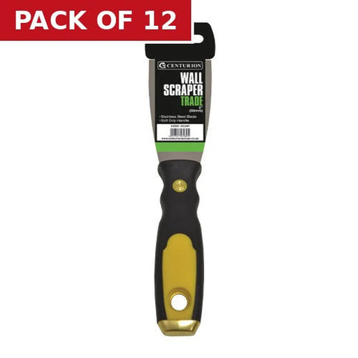 Trade Wallpaper Scraper with Soft Grip Handle, 50mm / 2" - Pack of 12