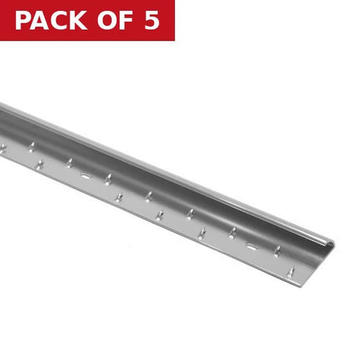 35mm Width Silver Carpet Edging - Pack of 5