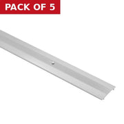 35mm Width  Silver Carpet Cover Strip - Pack of 5