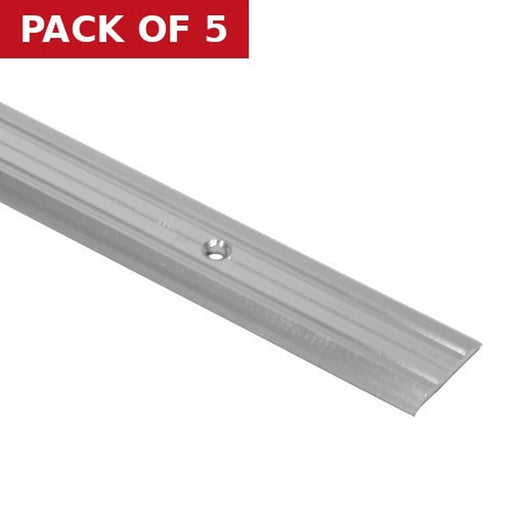 25mm Width Silver Lino Cover Strip - Pack of 5