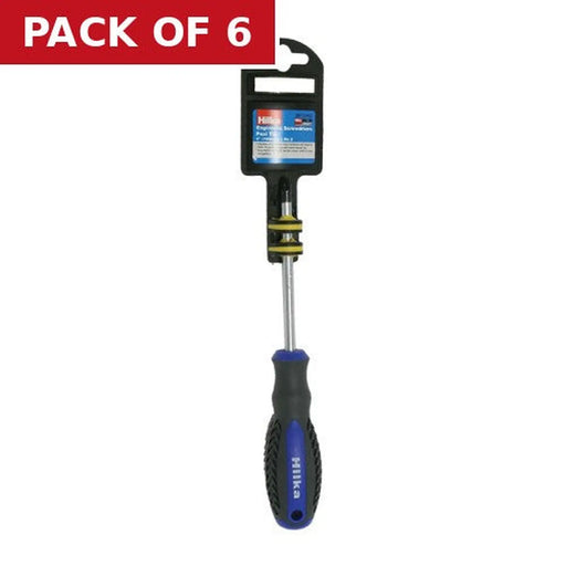 Pozi Blade Screwdriver, No. 2 x 100mm - Pack of 6