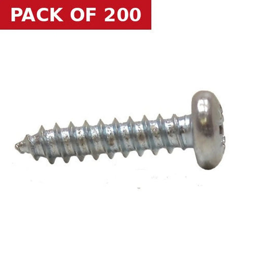 5/8" x 6 ZP Pan Head Self Tapping Screws  (200)