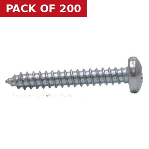 1 1/4" x 10 ZP Pan Head Self Tapping Screws   (200)
