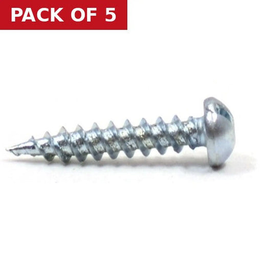3/4" x 6 ZP Round Head Woodscrews (Pack of 21) - Pack of 5