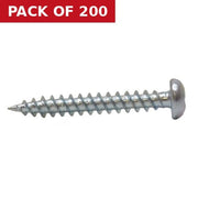 1 1/4" x 8 ZP Round Head Woodscrews  (200)