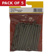 Timber Decking Screws  - 75mm x 4.5mm - Green - (Pack of 25) - Pack of 5