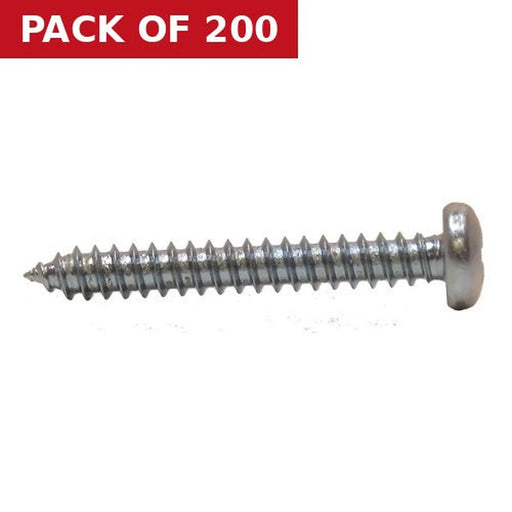 1 1/4" x 8 ZP Pan Head Self Tapping Screws   (200)