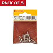 3.5mm x 16mm Stainless Steel Chipboard Screws CRCS Head Countersunk - Pack of 5