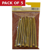 7.5mm x 102mm Concrete Frame Screws (Pack of 10) - Pack of 5