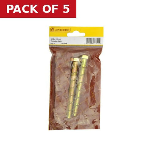 M12 X 200mm Thunder Bolts (Pack of 2) - Pack of 5