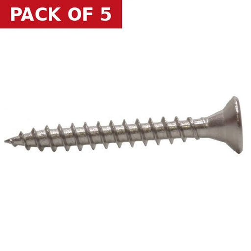 5mm x 30mm Pozi CSK Stainless Steel Multi Pupose Screws (Pack of 10) - Pack of 5