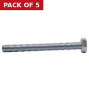M12 x 25mm Hex Head Set Screws (Packs of 4) - Pack of 5