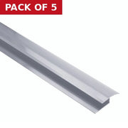 900mm Silver Finish Round Edge - Pack of 5