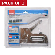 Hilka Heavy Duty Staple Gun Kit - Pack of 3