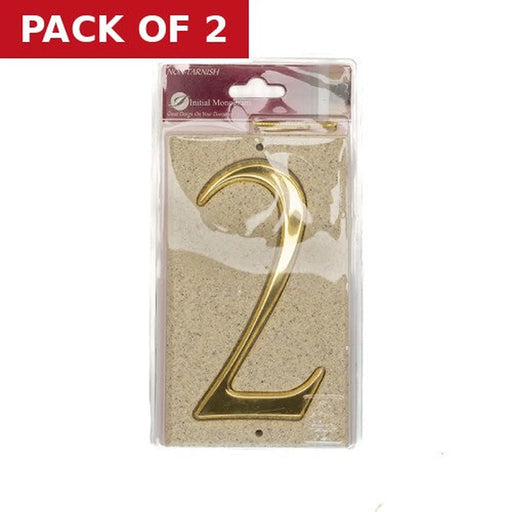 Stone Masonry Effect Numbered Plaque 2 - Pack of 2