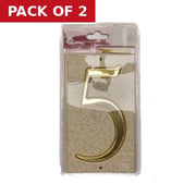 Stone Masonry Effect Numbered Plaque 5 - Pack of 2