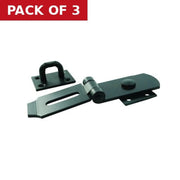 Heavy Swivel Locking Bars, Epoxy Black, 200mm - Pack of 3