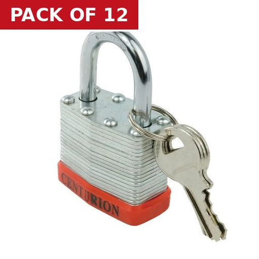 Laminated Padlock, 40mm - Pack of 12