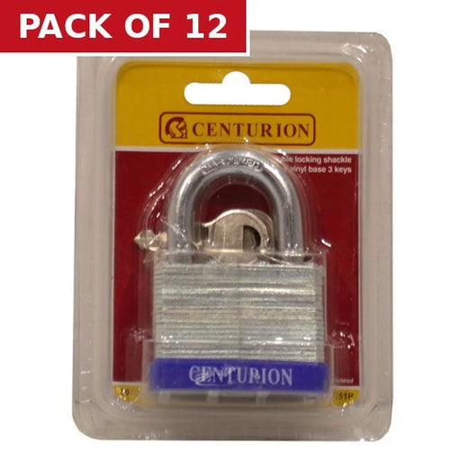 Laminated Padlock, 50mm - Pack of 12