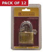 Heavy Duty Brass Padlock, 50mm - Pack of 12