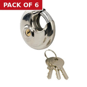 Discus Padlock, 70mm - Pack of 6