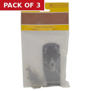 Heavy Duty Safety Hasp and Staple, Black, 250mm - Pack of 3
