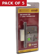 Euro Dead Lock Case, Satin Chrome Plated, 63mm - Pack of 5