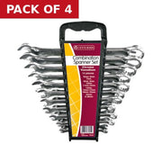 Combination Spanner Set, Polished Head, 14pc, 6-26mm - Pack of 4