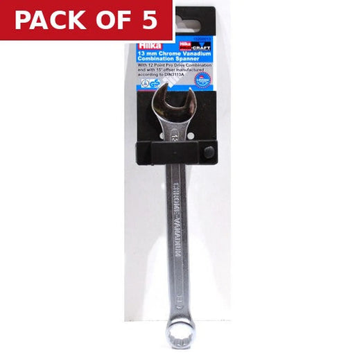 Hilka CV Comb Spanner, 13mm - Pack of 5