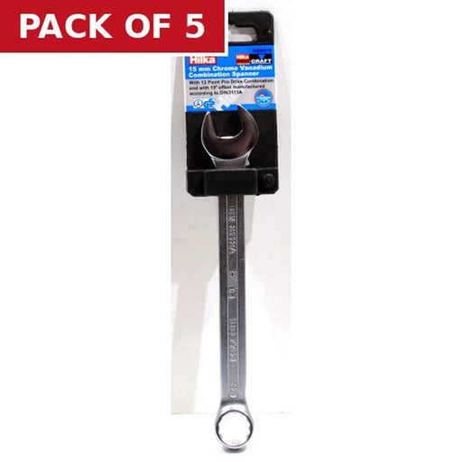 Hilka CV Comb Spanner, 15mm - Pack of 5